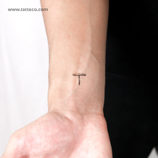 Corkscrew Temporary Tattoo - Set of 3