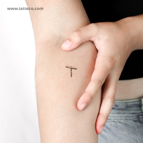 Corkscrew Temporary Tattoo - Set of 3