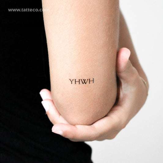 YHWH Temporary Tattoo - Set of 3