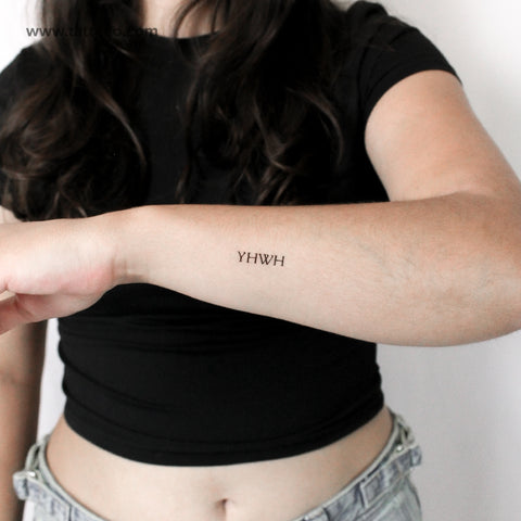YHWH Temporary Tattoo - Set of 3
