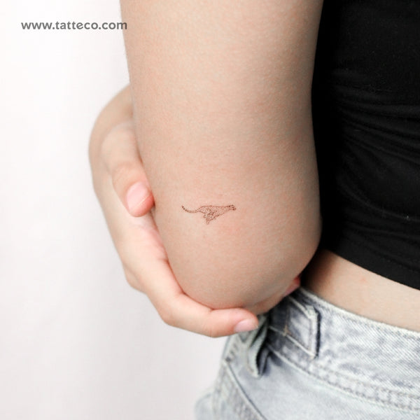 Small Running Cheetah Temporary Tattoo - Set of 3