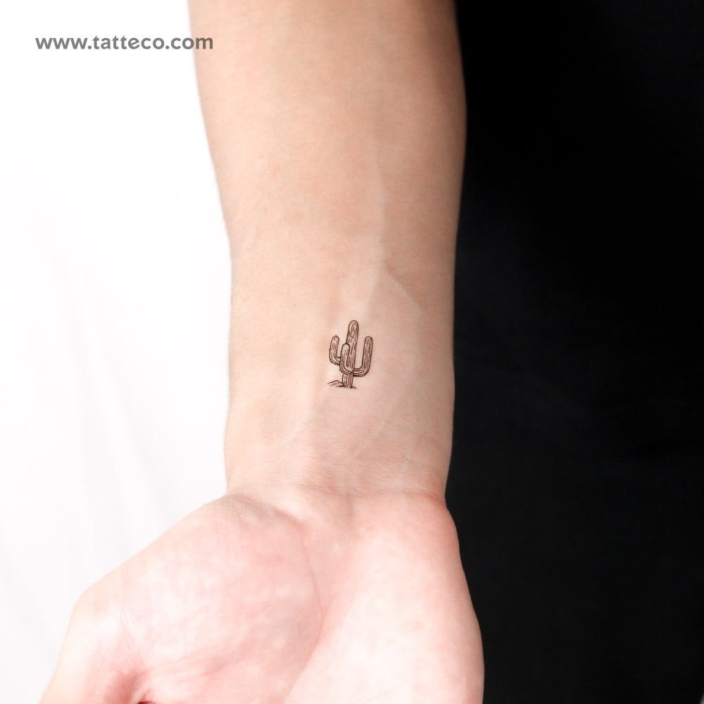 Saguaro Temporary Tattoo - Set of 3