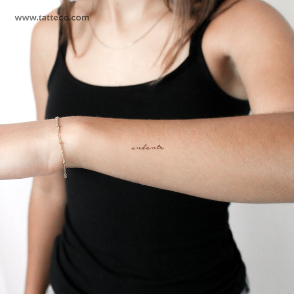 Andante Temporary Tattoo - Set of 3