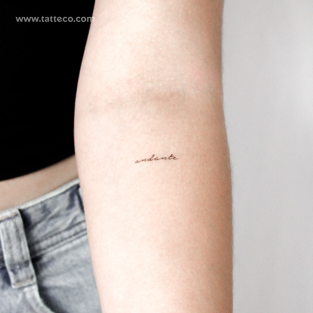 Andante Temporary Tattoo - Set of 3