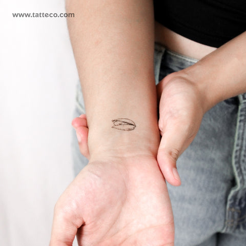 Fine Line Pistachio Temporary Tattoo - Set of 3