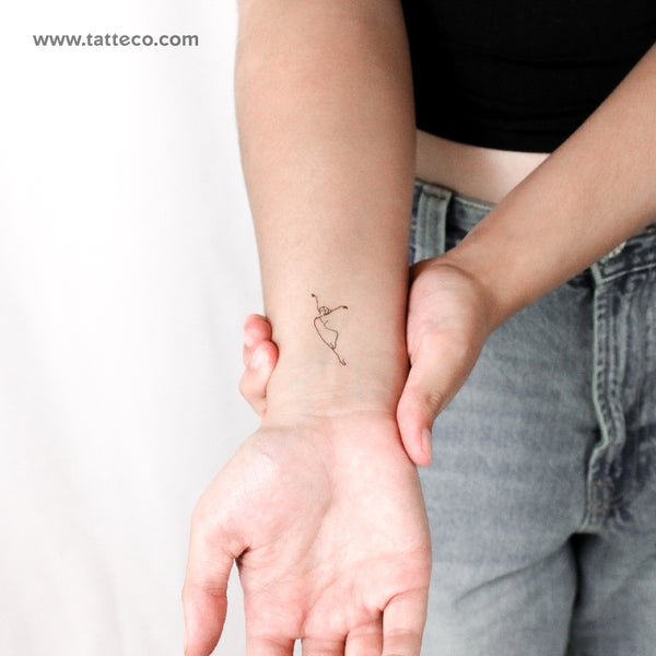 Ballet Dancer Temporary Tattoo - Set of 3