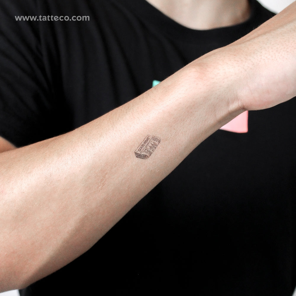 Newspaper Temporary Tattoo - Set of 3