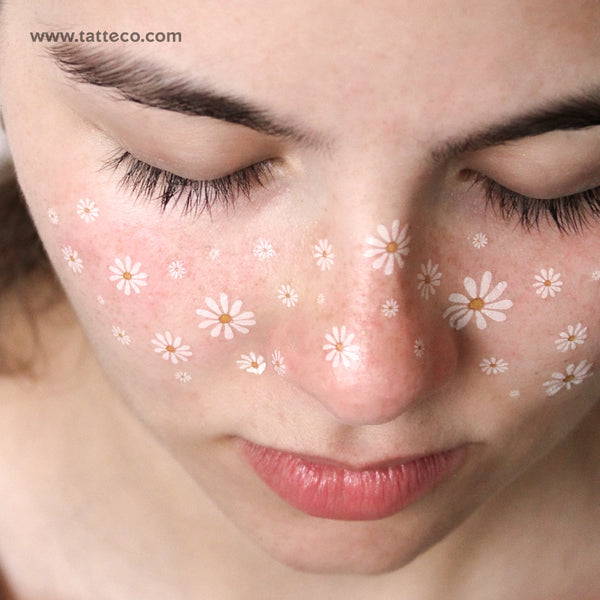 Daisy Freckles Temporary Tattoo - Set of 3