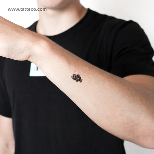Anglerfish Temporary Tattoo - Set of 3