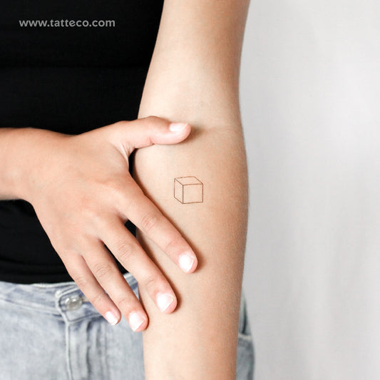 Little Cube Temporary Tattoo - Set of 3