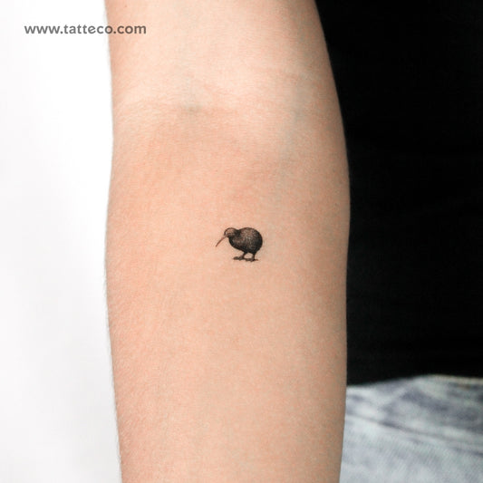 Kiwi Bird Temporary Tattoo - Set of 3