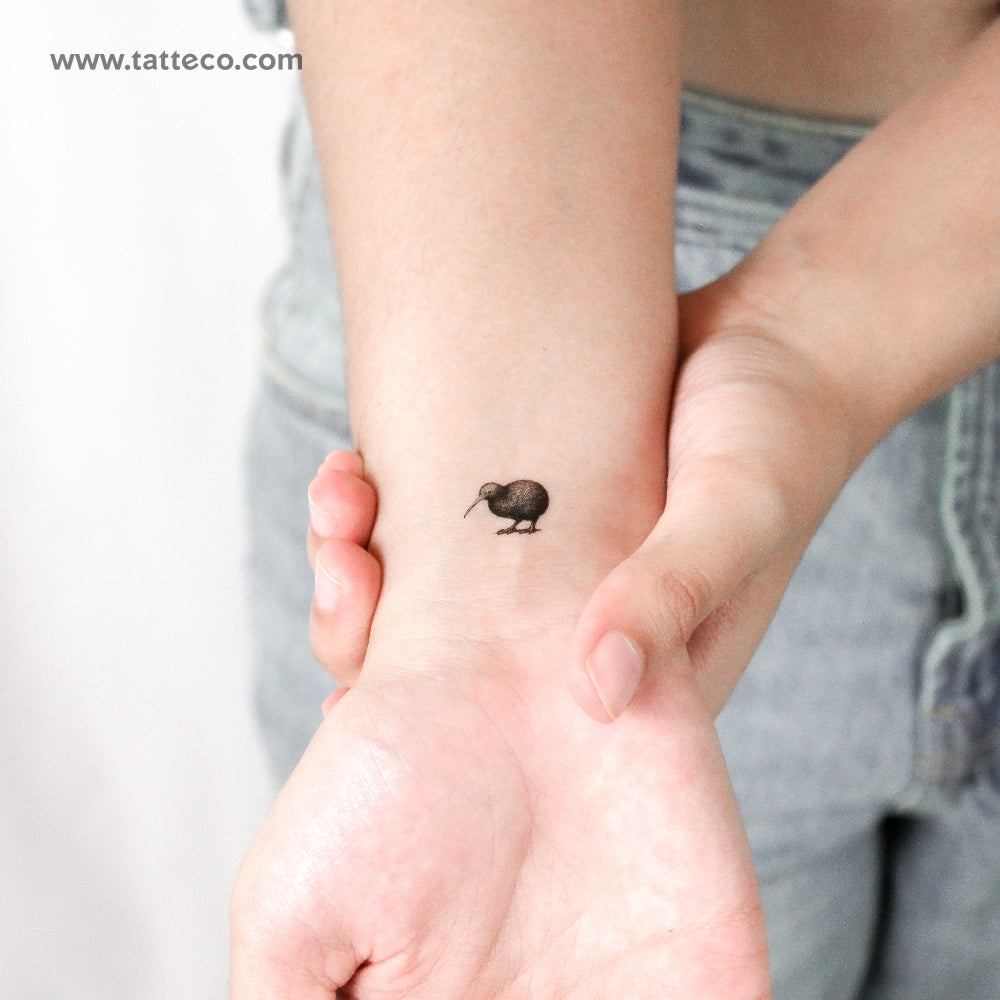 Kiwi Bird Temporary Tattoo - Set of 3