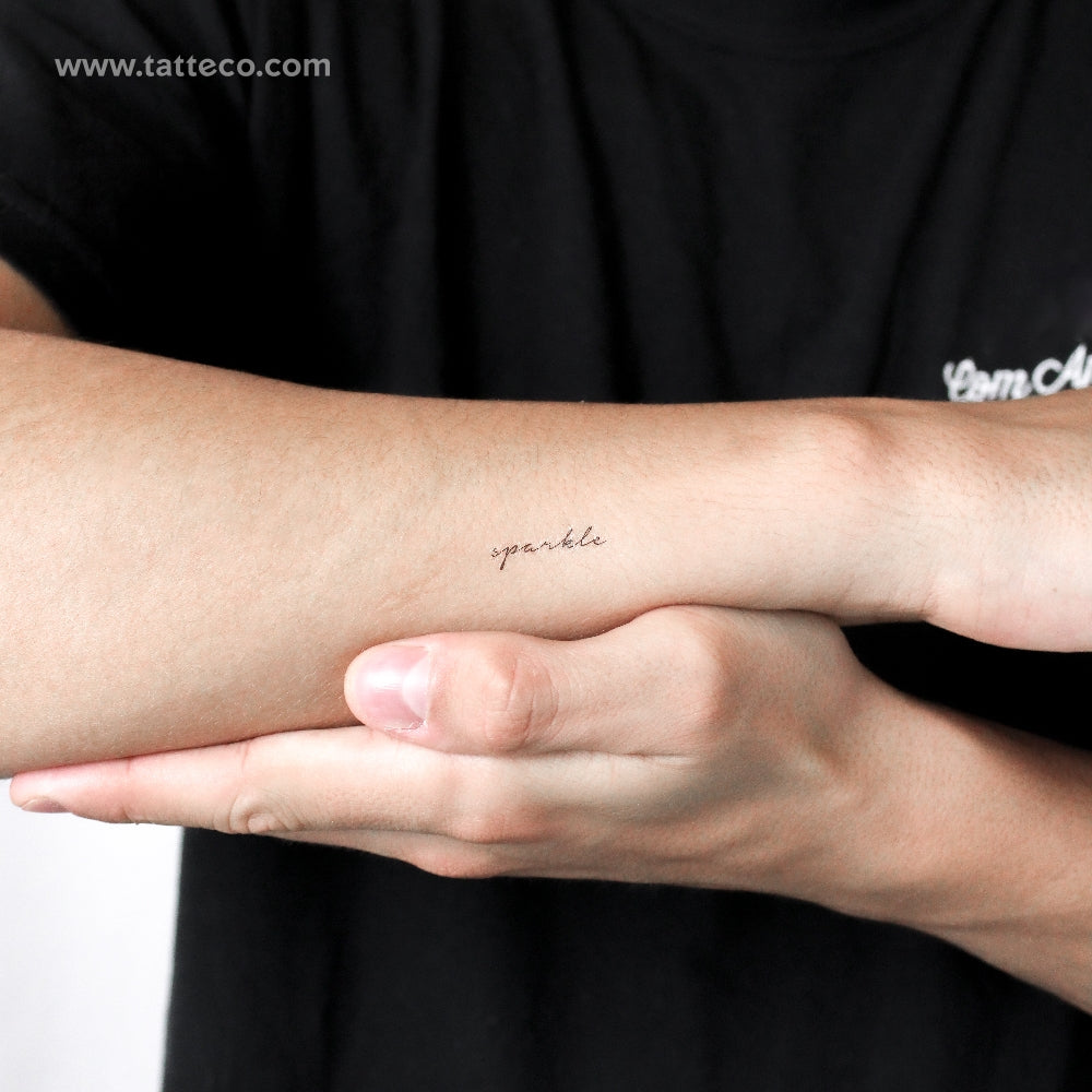 Tatuaje temporal brillante - Juego de 3