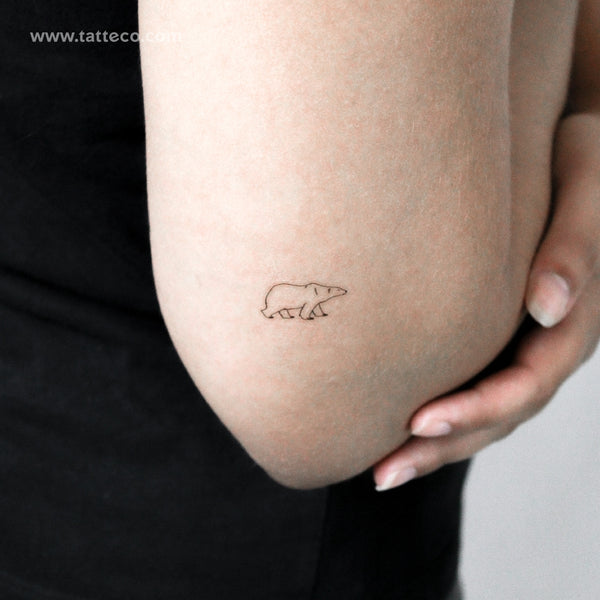 Polar Bear Temporary Tattoo - Set of 3