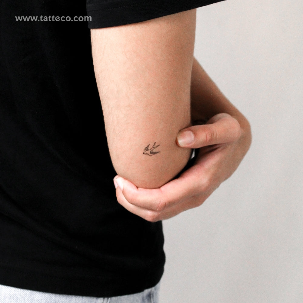 Swallow Temporary Tattoo - Set of 3
