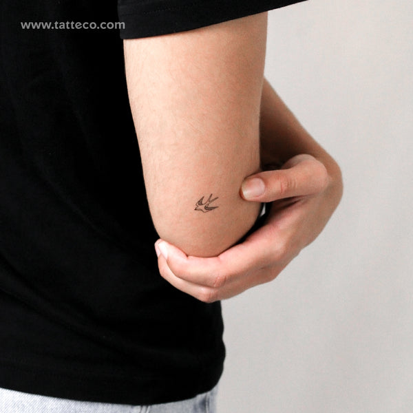 Swallow Temporary Tattoo - Set of 3