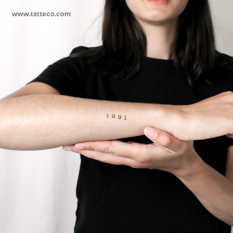 1991 Temporary Tattoo - Set of 3