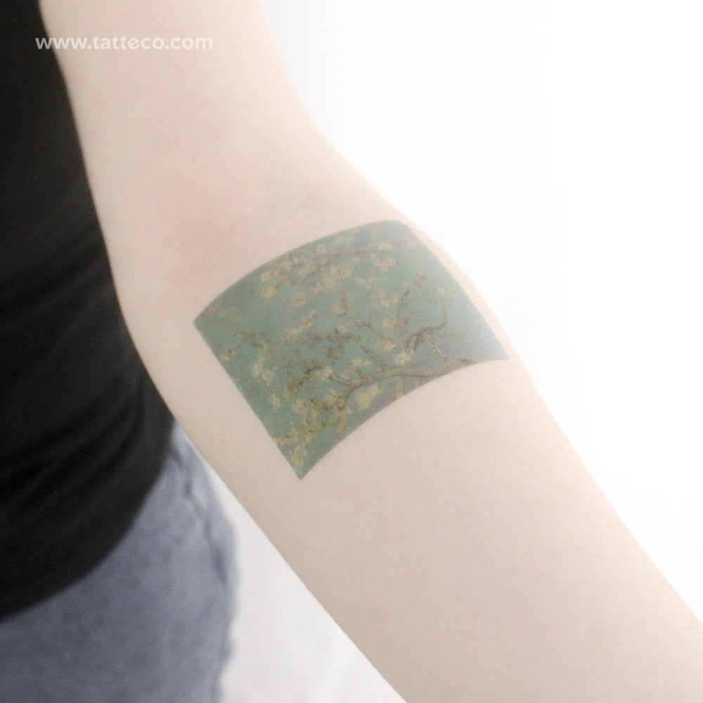 Almond Blossoms Temporary Tattoo - Set of 3