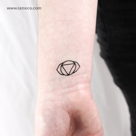 Tatuaje temporal Ajna Chakra - Conjunto de 3