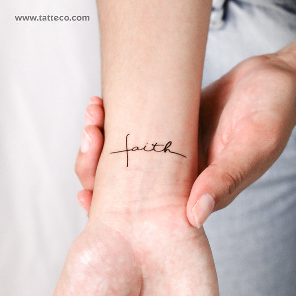 Faith Cross Temporary Tattoo - Set of 3