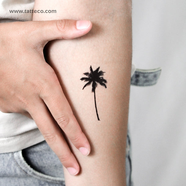 Palm Tree Temporary Tattoo - Set of 3