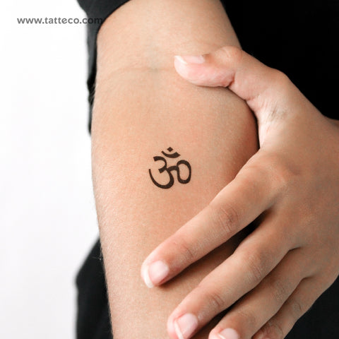 Om Temporary Tattoo - Set of 3