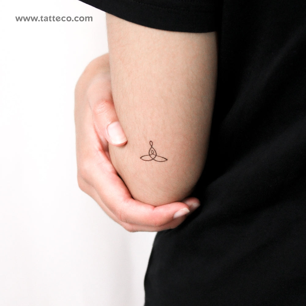 Small Mother Child Symbol Temporary Tattoo - Set of 3