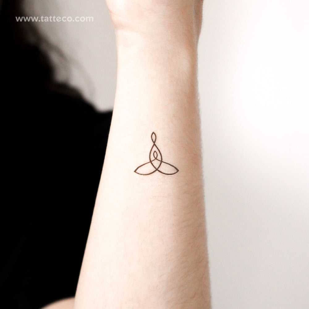 Small Mother Child Symbol Temporary Tattoo - Set of 3