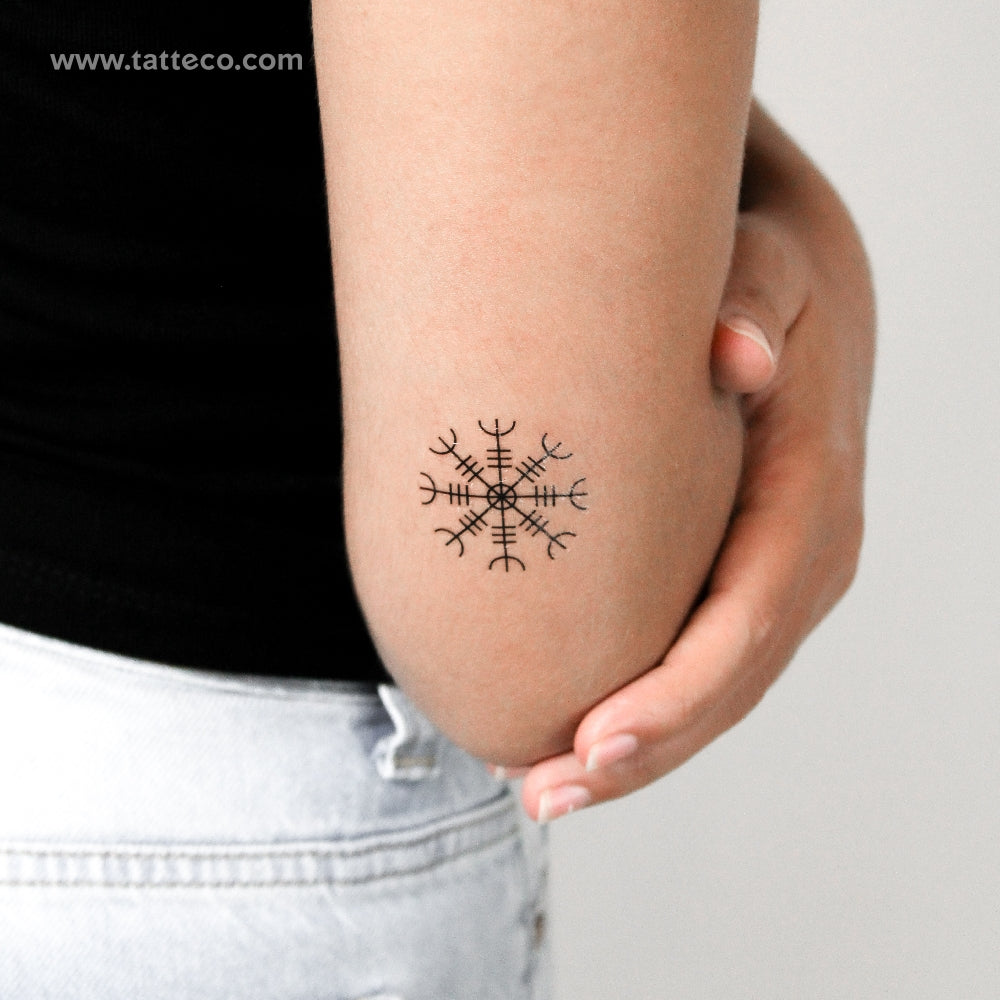 Tatuaje temporal de Aegishjalmur - Juego de 3