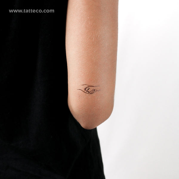 Dog Paw And Human Hand Handshake Temporary Tattoo - Set of 3