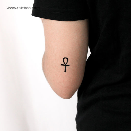 Tatuaje temporal del símbolo Ankh - Juego de 3