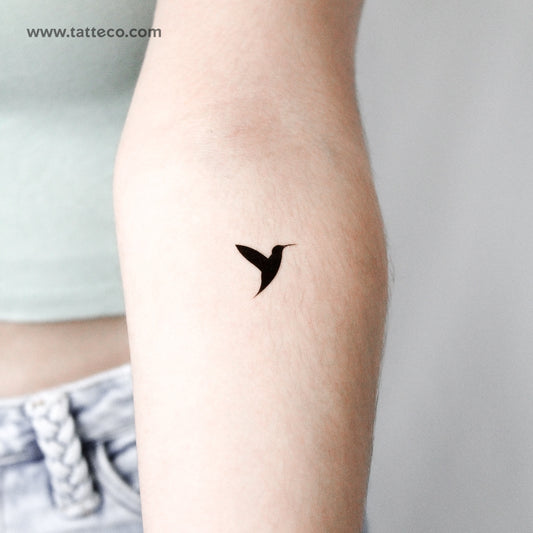Tatuaje temporal de colibrí - Juego de 3