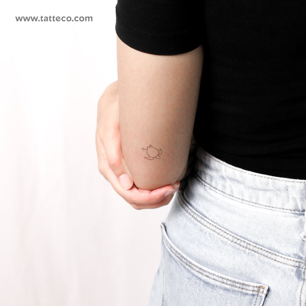 Turtle Temporary Tattoo - Set of 3
