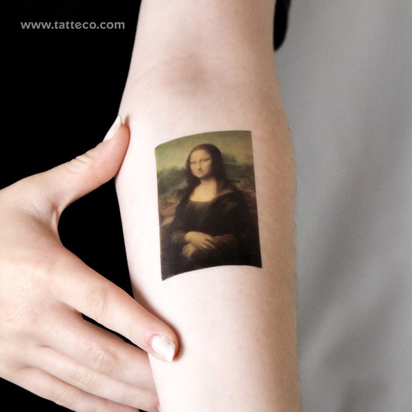 Leonardo da Vinci's Mona Lisa Temporary Tattoo - Set of 3