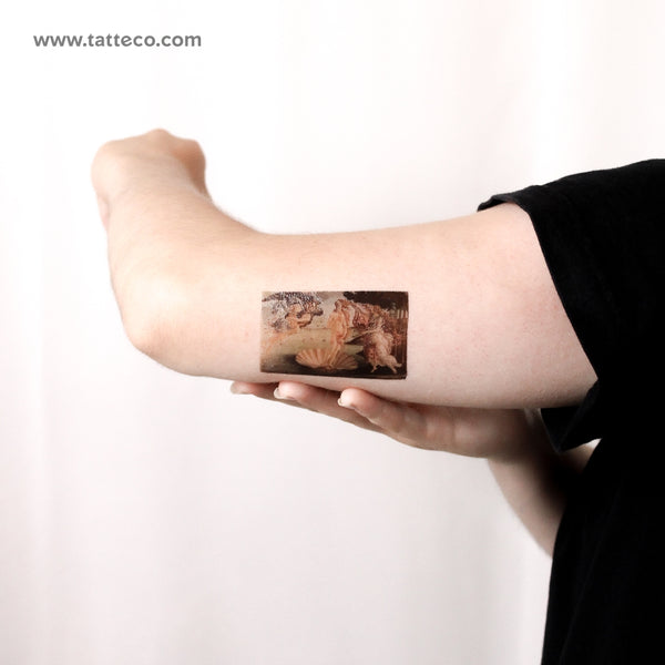 The Birth of Venus Temporary Tattoo - Set of 3