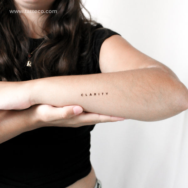 Clarity Temporary Tattoo - Set of 3