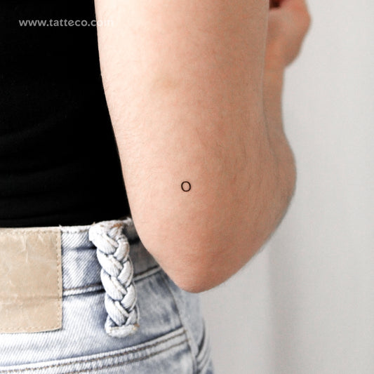 Tatuaje temporal del número 0 (juego de 3)