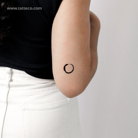 Small Ensō Temporary Tattoo - Set of 3