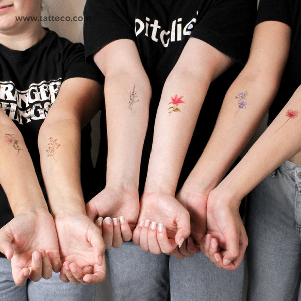 Floral Temporary Tattoo Set by Mini Lau