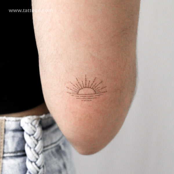 Sunset by Jakenowicz Temporary Tattoo - Set of 3