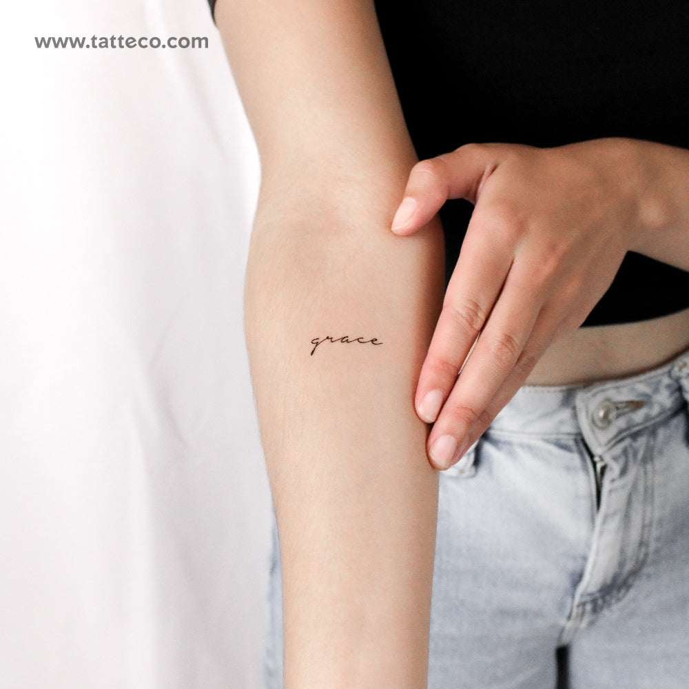 Small Grace Temporary Tattoo - Set of 3