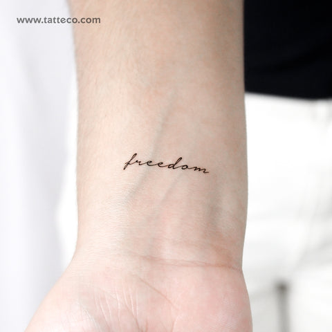 'Freedom' Temporary Tattoo - Set of 3
