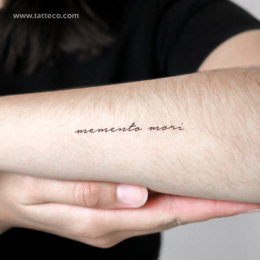 Tatuaje temporal Memento Mori - Juego de 3