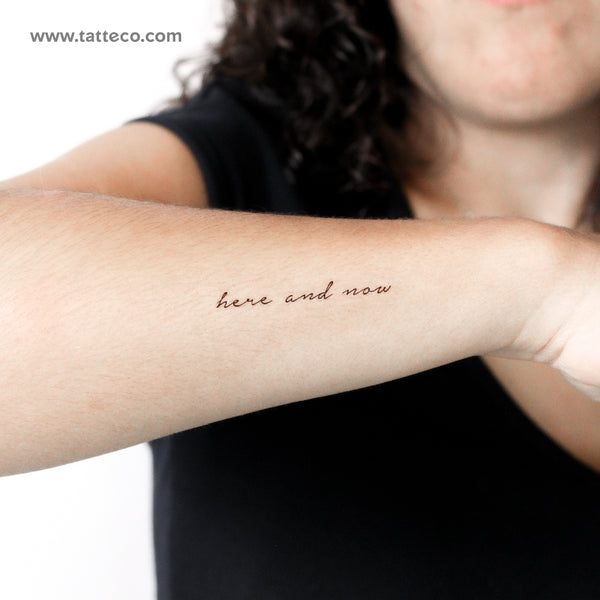 Here And Now Temporary Tattoo - Set of 3