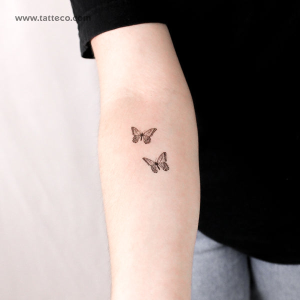 Butterfly Couple Temporary Tattoo - Set of 3