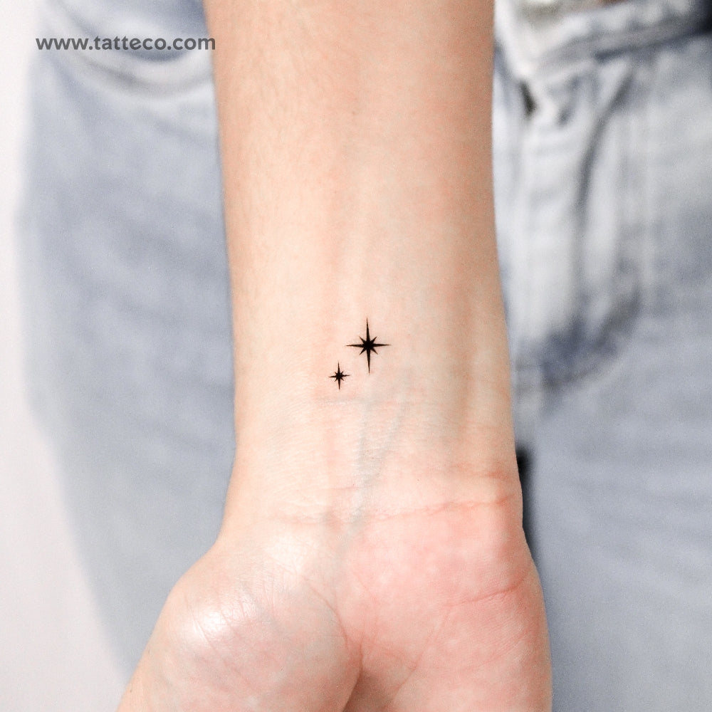 Shining Star Sparkles Temporary Tattoo - Set of 3