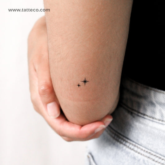 Tatuaje temporal de estrella brillante - Juego de 3