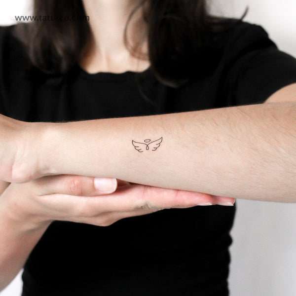 Small Angel Wings Temporary Tattoo - Set of 3