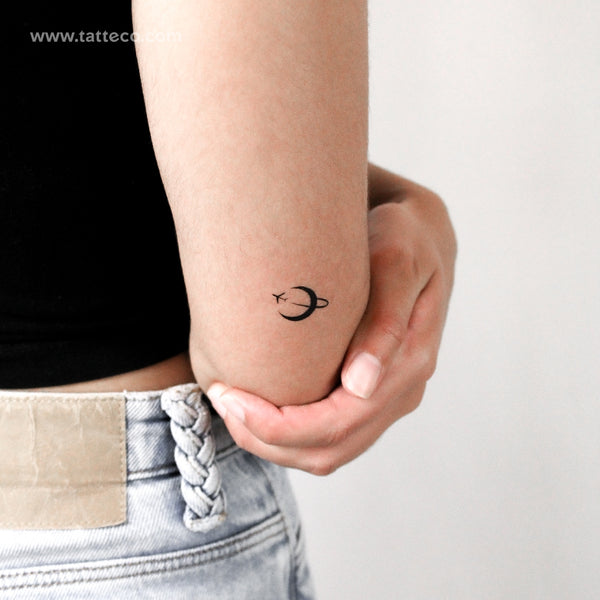Around The Moon Temporary Tattoo - Set of 3