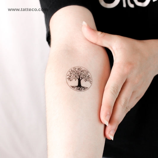 Tatuaje temporal del Árbol Sagrado del Conocimiento - Juego de 3